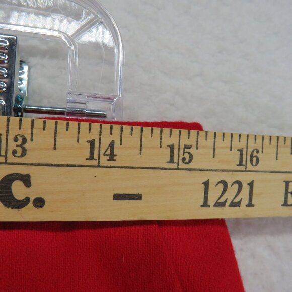 Vintage Pendleton Skirt Womens Size 14 Red Pencil Knee Length Kick Pleat - Picture 7 of 10